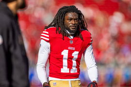 SANTA CLARA, CA – JANUARY 07: San Francisco 49ers wide receiver Brandon Aiyuk (11) before the NFL, American Football Her